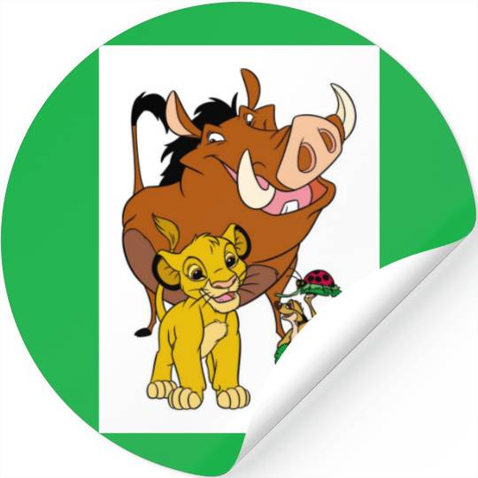 Lion King Timon Simba Pumba with ladybug Disney Stickers