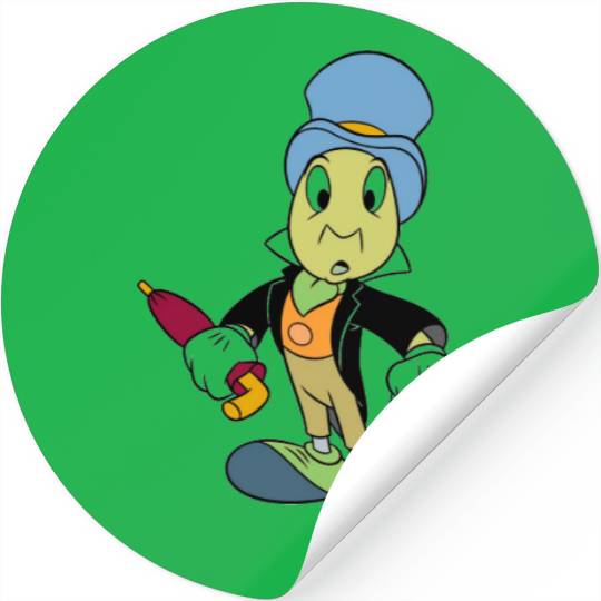 Disney Pinocchio Jiminy Cricket standing Stickers