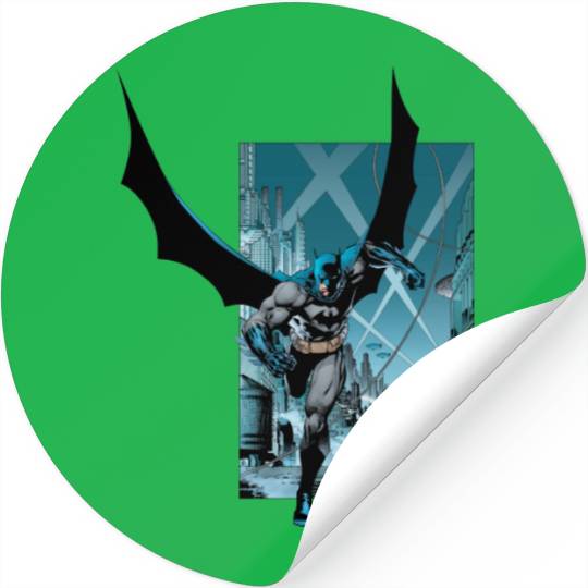 Batman with city background Stickers
