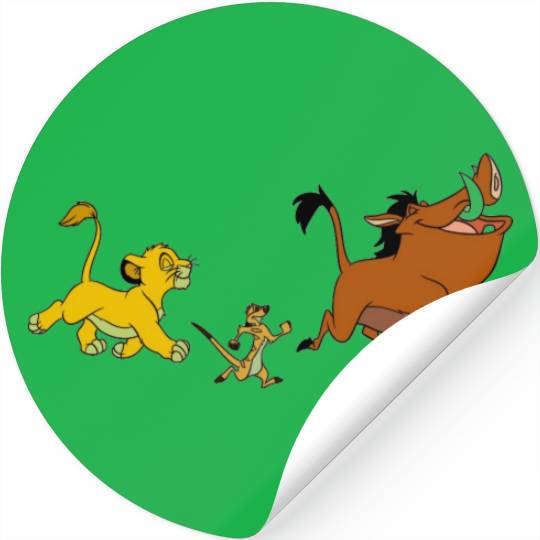 Simba, Timon, and Pumba Disney Stickers