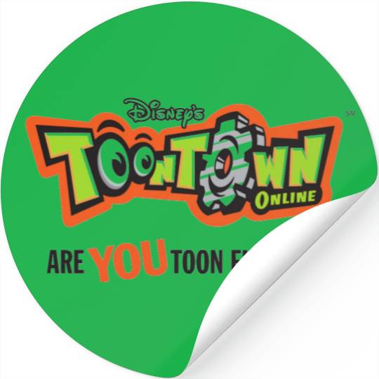 Discover Toontown logo Disney Stickers