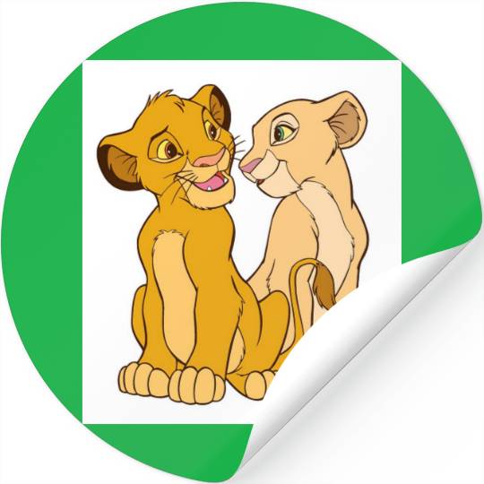 Simba and Nala Disney Stickers