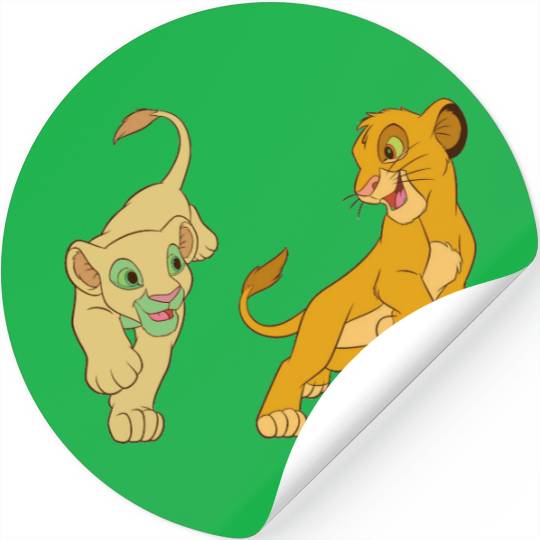 Lion King's Simba and Nala Playing Disney Stickers