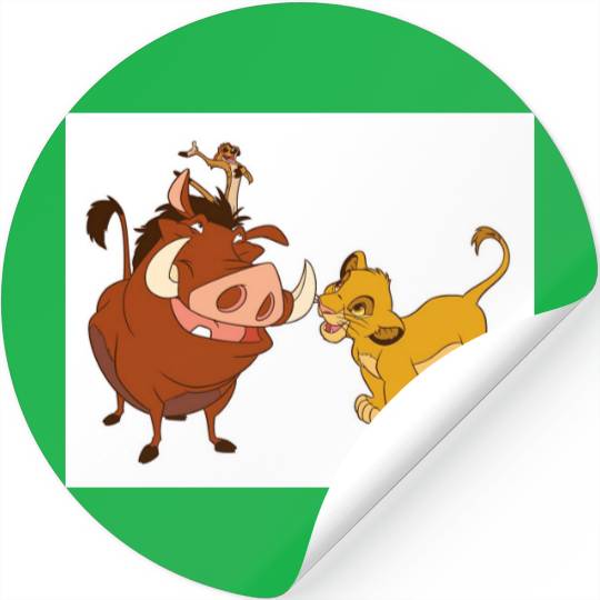 The Lion King Simba and Timon Disney Stickers
