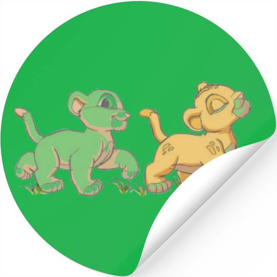 Lion King's Simba and Nala  Disney Stickers