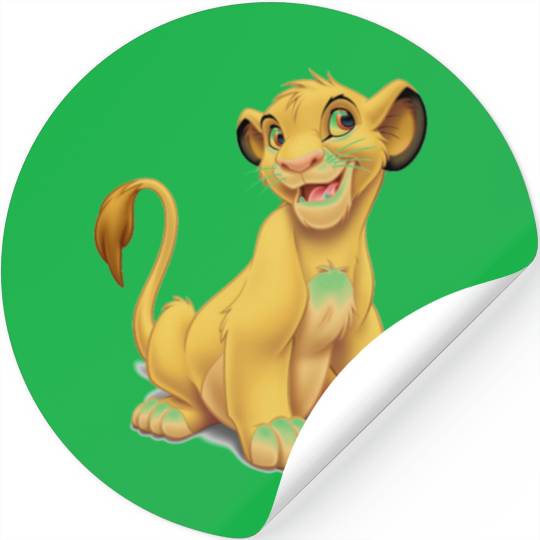 Lion King Simba cub playful Disney Stickers