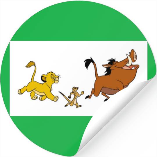 Simba, Timon, and Pumba Disney Stickers