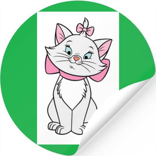 Cute Aristocats Marie Disney Stickers