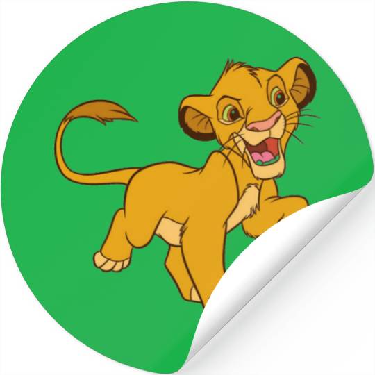 Lion King Simba walking Disney Stickers