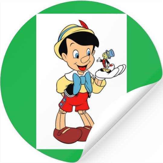 Pinocchio with Jiminy Cricket Disney Stickers