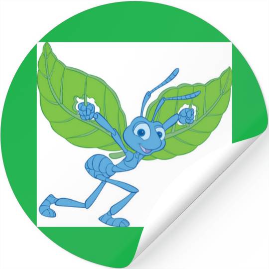 A Bug's Life Flik flying with leaves Disney Stickers