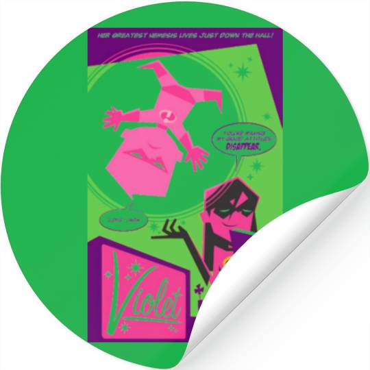 The Incredibles Violet Comic Book Page Disney Stickers