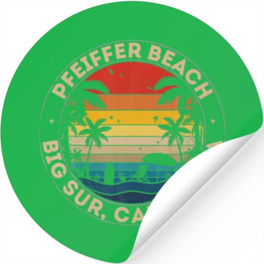 Pfeiffer Beach Souvenir - Big Sur, California Remi Stickers