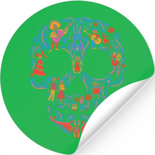 Disney Pixar Coco | Colorful Sugar Skull Stickers