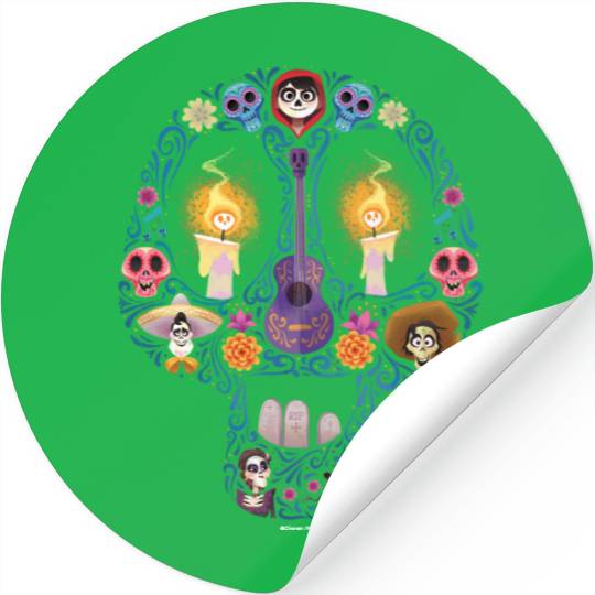 Disney Pixar Coco | Character Sugar Skull Stickers