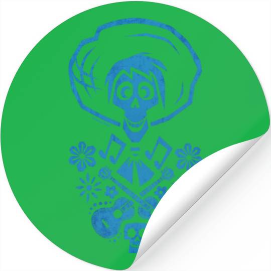 Disney Pixar Coco | Hector | Guitar Silhouette Stickers