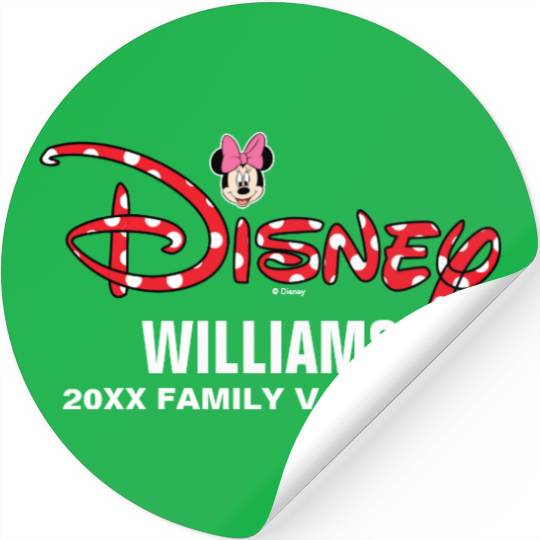Disney Logo | Minnie Mouse - Family Vacation Stickers