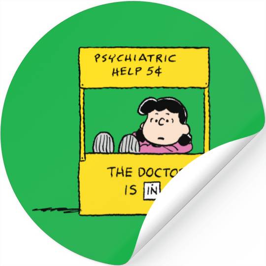 Peanuts | Lucy & the Doctor Is In Stickers