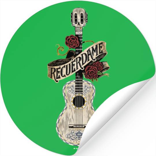 Disney Pixar Coco | Rustic Recuerdame Guitar Stickers