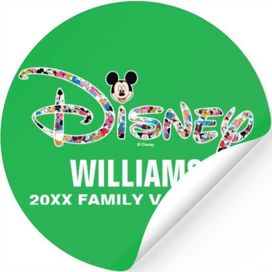 Disney Logo | Mickey & Friends - Family Vacation Stickers