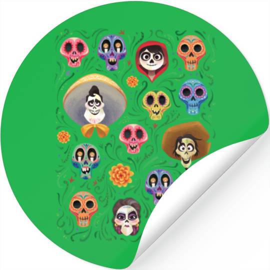 Disney Pixar Coco | Land of the Dead - Sugar Skull Stickers