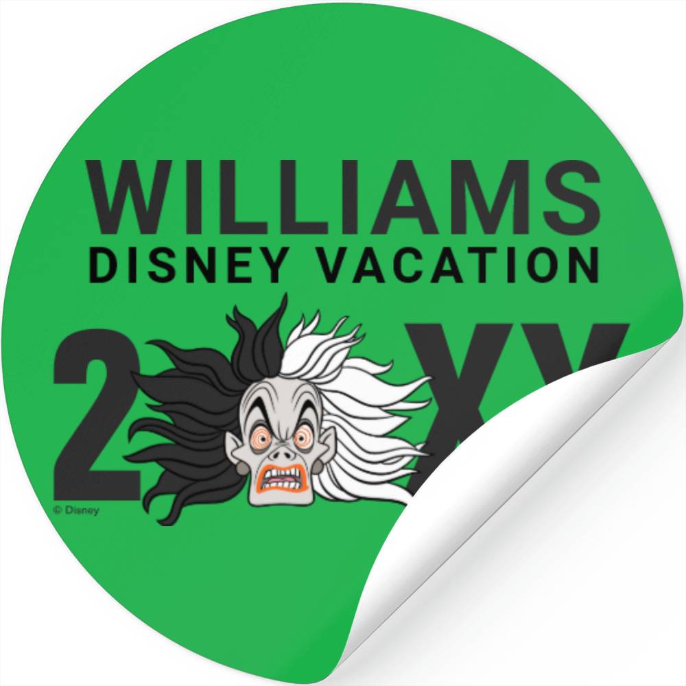 Disney Villains - Cruella De Vil | Family Vacation Stickers