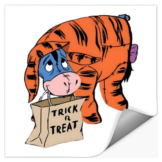 Disney Halloween Stickers, Eeyore Halloween Stickers, Disney Trick or Treat Stickers