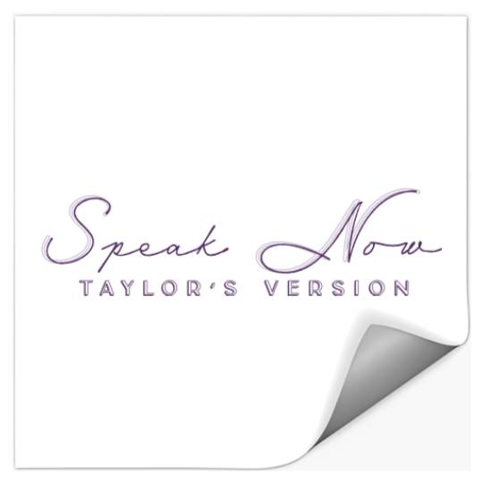Embroidered Speak Now Taylo version Stickers, Eras Tour Stickers