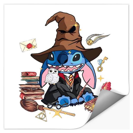Stitch Witch Disney Trip Wizard Harry Potter Universal Studios Stickers, Stitch Lover Gift