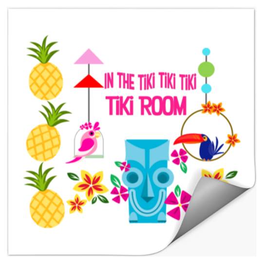 In the Tiki room - Enchanted Tiki Room Disney World - Stickers
