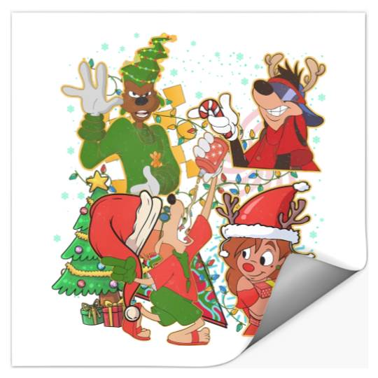 Retro 90s Disney Goofy Movie Stickers, Goofy Movie Characters Stickers, Max Goofy, Roxanne, Powerline, Disneyland Christmas Stickers