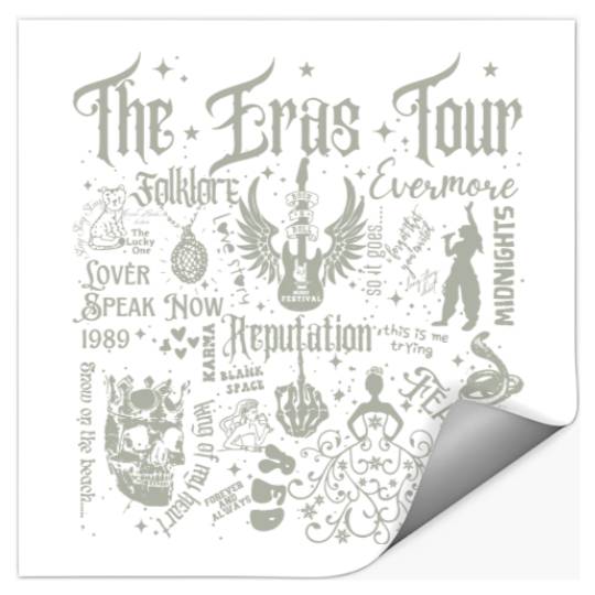 Discover The Eras tour outfit, Folklore Stickers, Lover Stickers, Midnights Stickers