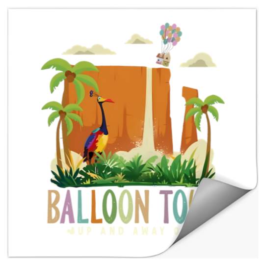 Kevin Bird Paradise Falls Disney UP Movie Stickers
