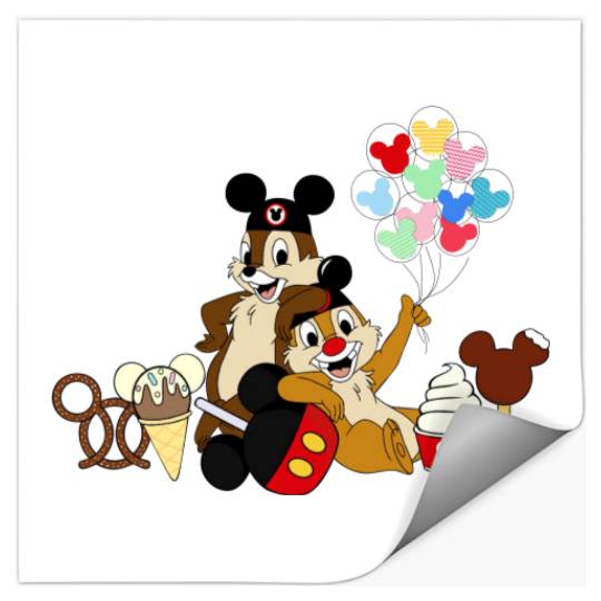 Disney Family Stickers | Disney Sibling Stickers | Chip and Dale Snacks Stickers
