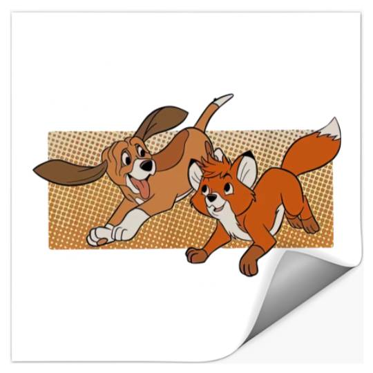 Friend Forever - Hound Tod & Copper Stickers, The Fox and The Hound Stickers, Disney Best Friend Stickers, Disney 2023 Stickers, Gift Ideas