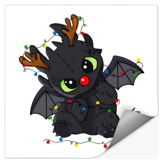 Disney Toothless Christmas Lights Stickers