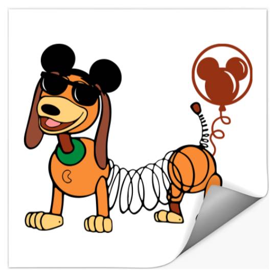 Toy Story Slinky Dog Stickers, Disney Toy Story Stickers, Mickey Ears Slinky Dog