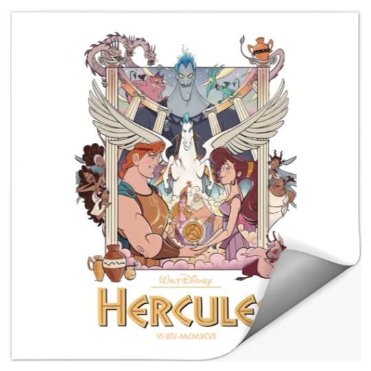 Disney Hercules Stickers, Retro Hercules 1997 Stickers, Magic Kingdom Stickers