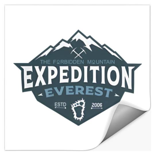 Expedition Everest Stickers, Disney Everest, Disney's Animal Kingdom, Disney Vacation Stickers, Disney Yeti