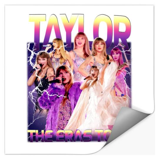 Discover Taylor The Eras Tour Stickers, Taylor version Vintage 90s