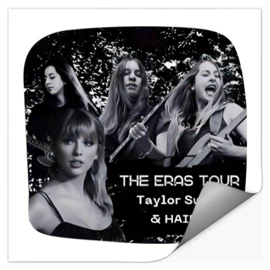 Discover Eras Tour: Haim + Taylor Stickers, Taylor with Haim Stickers