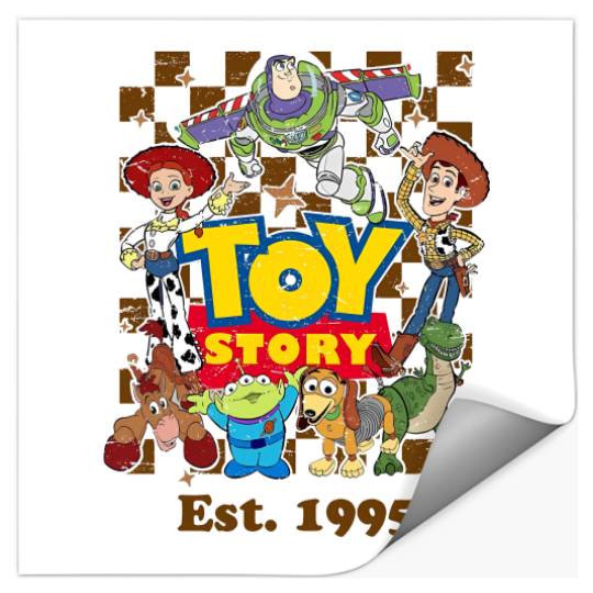 Vintage Disney Pixar Toy Story 1995 Characters Stickers, Disneyworld Stickers, Disneyland Stickers
