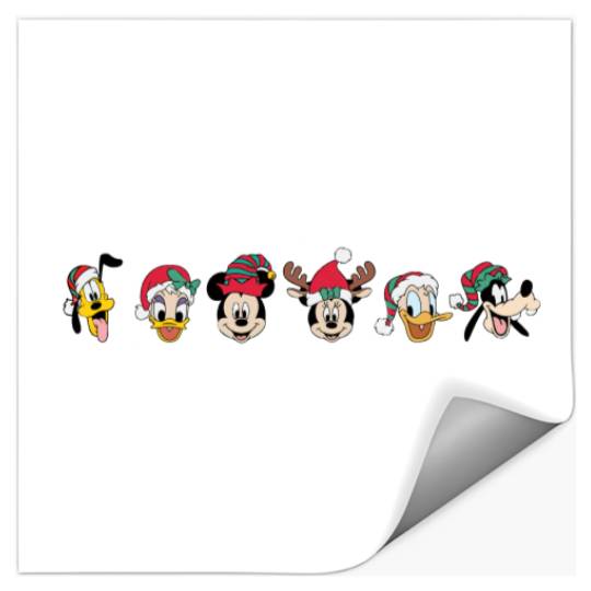 Christmas Mickey and Friends Embroidered Sweater/ Family Christmas Disney Stickers