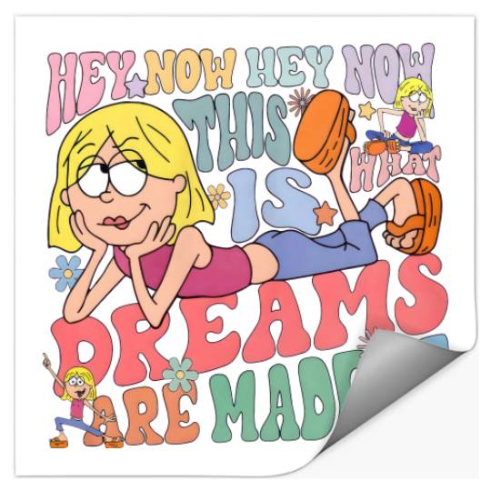 Disney Cute Lizzie McGuire Stickers, This Is What Dreams Are Made Of Retro Stickers, Disneyland Stickers