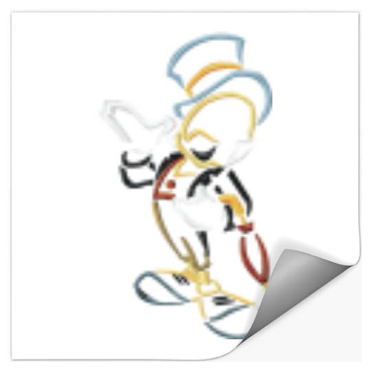 Jiminy Cricket Pinocchio Disney Embroidered Stickers