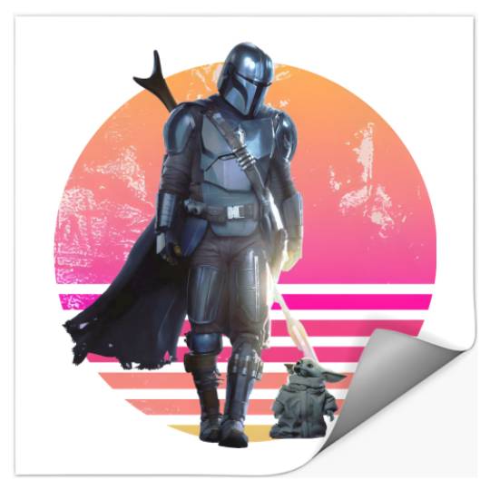 Disney Mandalorian Stickers, Mandalorian Grogu Stickers