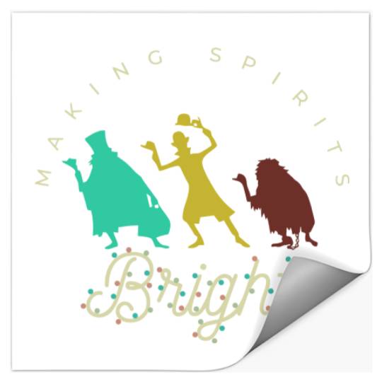 Making Spirits Bright Disney Christmas Stickers, Haunted Mansion