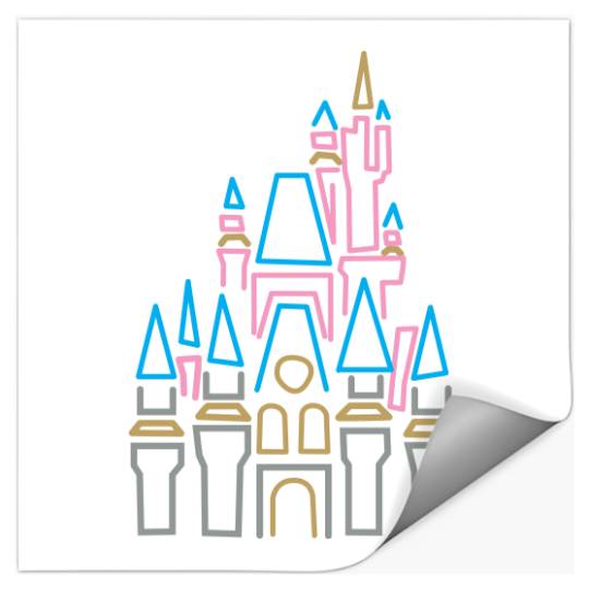 Disney Castle embroidered Crewneck, Disney embroidered Stickers, Cinde crewneck, Disney Stickers, Disney Crew, Disney Crewneck