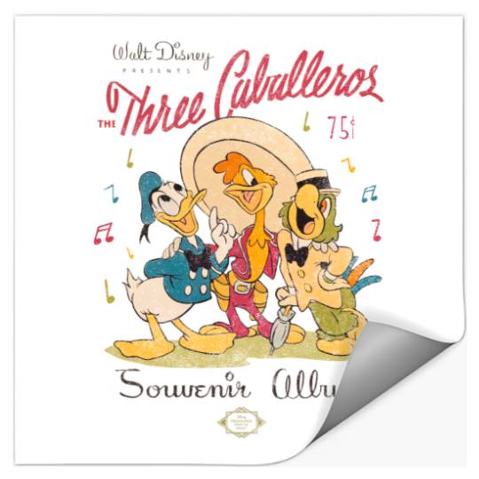 Disney Three Caballeros Mexico Stickers, Donald Duck Jose Carioca Panchito Friends Stickers