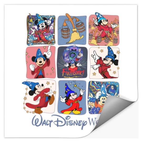 Disney Fantasia Sorcerer Mickey Stickers, Disney Trip Family Stickers, Mickey Magical Stickers